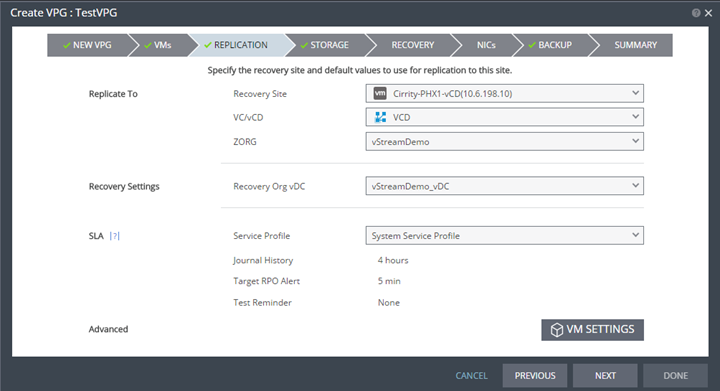Configure Replication and Recovery