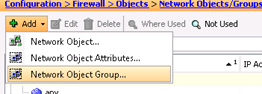 Add Network Object Group