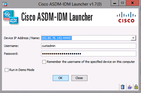 Cisco ASDM